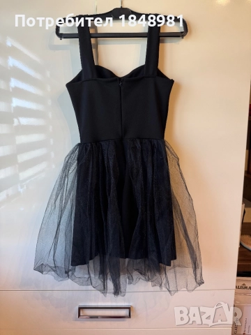 Нова къса черна рокля , снимка 3 - Рокли - 51664678