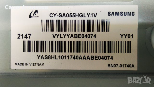 SAMSUNG GU55AU8079U със счупена матрица ,BN44-01110C ,BN41-02844D ,WCA734M ,CY-SA055HGLY1H, снимка 6 - Части и Платки - 37442735