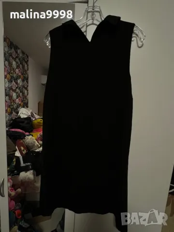 Черна рокля- къс ръкав, снимка 2 - Рокли - 48482892
