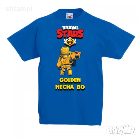 Детска тениска Golden Mecha Bo  брол старс Brawl Stars, снимка 5 - Детски тениски и потници - 32920671