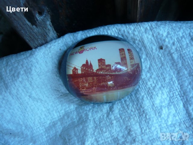 Ню Йорк в стъклена елипса за украса - само 0,89 лв., снимка 2 - Други - 40763064
