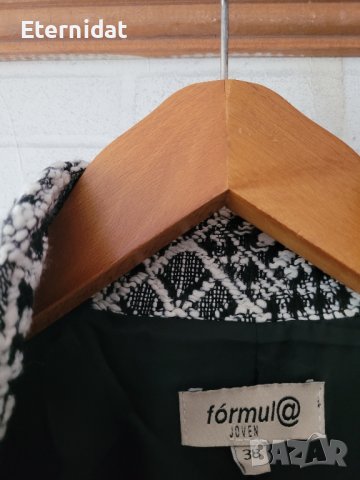 Палто черно и бяло вълна , снимка 8 - Палта, манта - 43199660