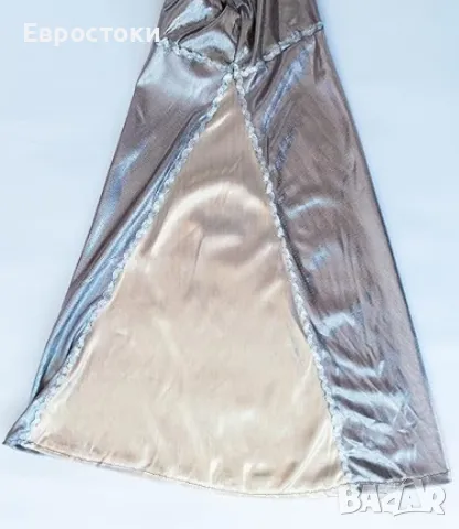 Дамски диско костюм от 70-те Atosa, костюм Диско Дива от 70-те, костюм ABBA, сребрист металик, снимка 3 - Костюми - 47296888