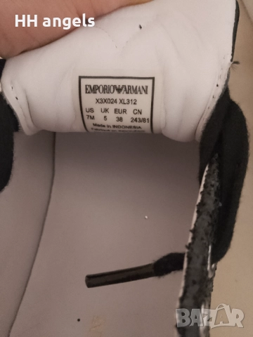 Emporio Armani нови сникърси с брокат, снимка 6 - Кецове - 52682402