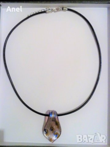 Промо оферта: изключително красиво италианско колие Мурано - 2 в 1 + луксозна опаковка, снимка 3 - Колиета, медальони, синджири - 31387493