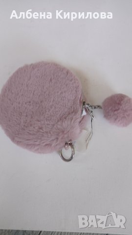 Ново ефектно портмоне розово пух, снимка 2 - Портфейли, портмонета - 34417823