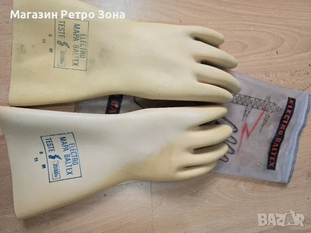 Диелектрични ръкавици за работа под напрежение 20.000 V. Не са използвани. , снимка 4 - Други инструменти - 49666675