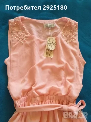 Дамска рокля с перли S/M, снимка 3 - Рокли - 48395595