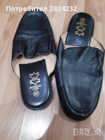 Мъжки чехли естествена кожа 