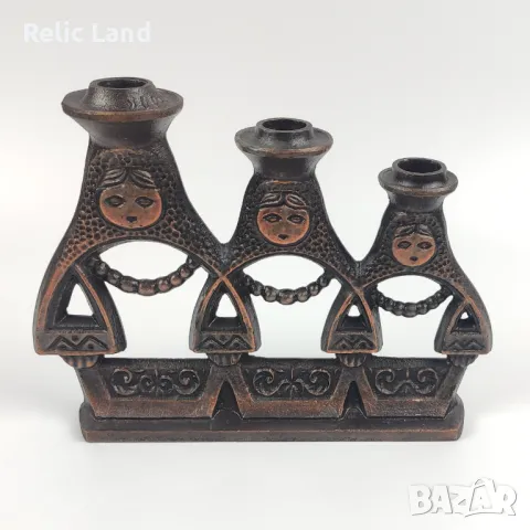 Винтидж свещник матрьошки, снимка 2 - Антикварни и старинни предмети - 47397092