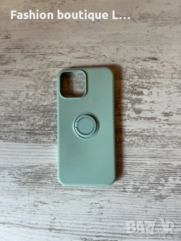 Кейс / калъф за айфон 13 про тюркоазен силикон с халка за пръста за удобство при използване 🩵🩵🩵, снимка 2 - Калъфи, кейсове - 52088987