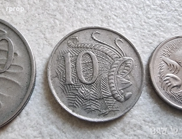 Австралия. Лот .5, 10 ,20, 50 цента. 4  бройки. С ликът на Елизабет II , като млада., снимка 4 - Нумизматика и бонистика - 44462339