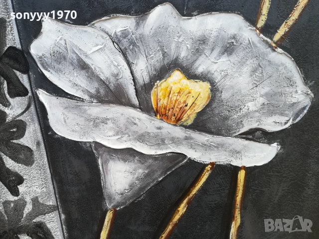 КАРТИНА С ЦВЕТЕ 60Х60СМ 1510251604, снимка 10 - Картини - 52064318
