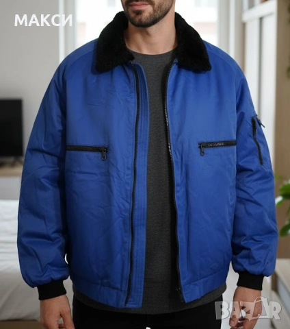 Разкошно мъжко макси много топло яке с дебела черна пухена подплата, джобове /2 бр свободни и 2 бр с, снимка 3 - Палта - 53140155