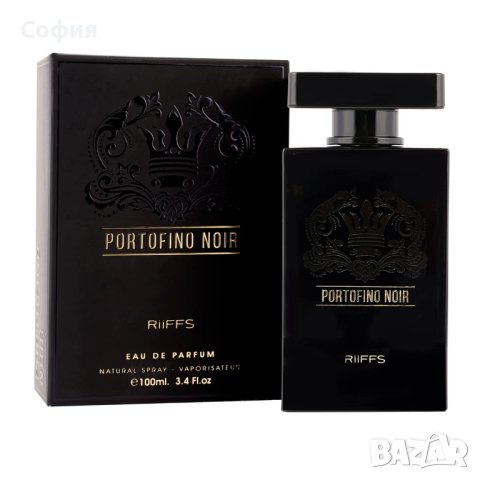 Оригинален Арабски мъжки парфюм PORTOFINO NOIR RiiFFS Eau De Perfume 100ml, снимка 2 - Мъжки парфюми - 43924460