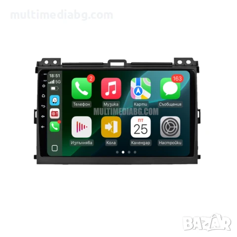 Toyota Land Cruiser Prado 120 2004г-2009 Мултимедия Навигация Android