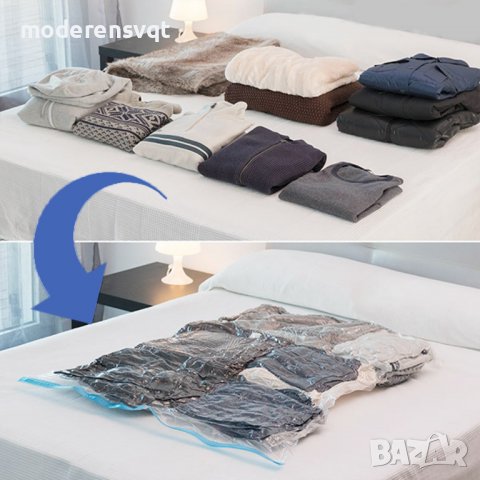Вакуумни пликове за съхранение на дрехи – различни размери, снимка 1 - Спално бельо - 38034613