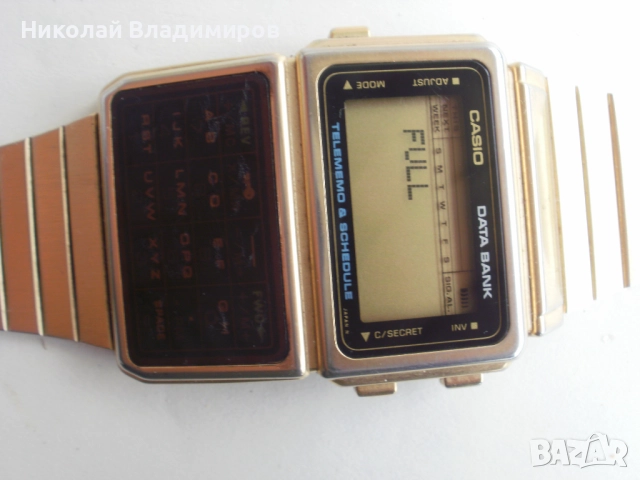 Cassio Telememo калкулатор елка мъжки стар оригинален часовник, снимка 7 - Антикварни и старинни предмети - 52005801