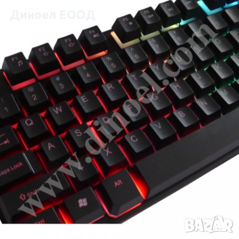 Клавиатура (жична, мембранна) Omega VARR Game RGB Backlight USB Black, снимка 2 - Клавиатури и мишки - 33607193