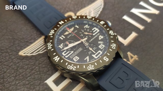 BREITLING ENDURANCE PRO 44мм кварцов с действащ хронограф клас 5А+, снимка 4 - Мъжки - 33307789