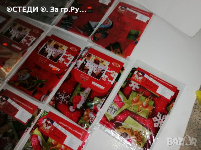 Коледни покривки 75/75 см, снимка 2 - Покривки за маси - 43241271