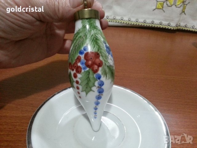 Порцеланова висулка за елха, снимка 3 - Антикварни и старинни предмети - 43245229
