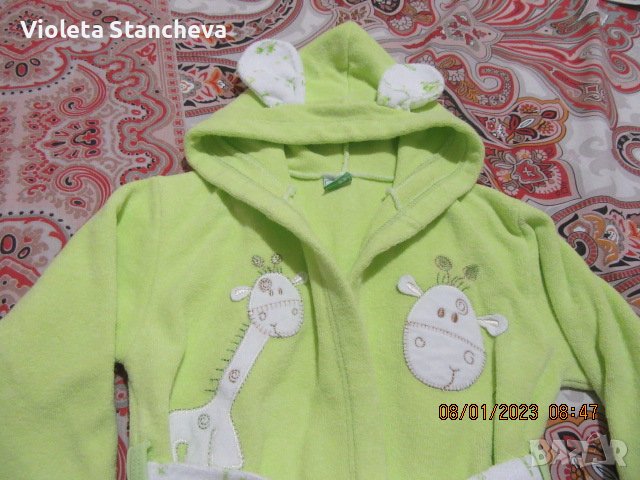 КОМПЛЕКТ КРАСИВО ДЕТСКО ХАЛАТЧЕ + КЪРПА, снимка 7 - Хавлии и халати - 39267190