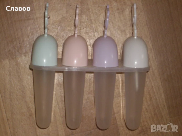 Пластмасова форма за 4 бр. сладолед Ескимо