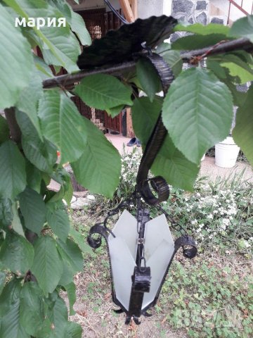 Ковано желязо декоративен фенер, снимка 2 - Лампи за стена - 28827895