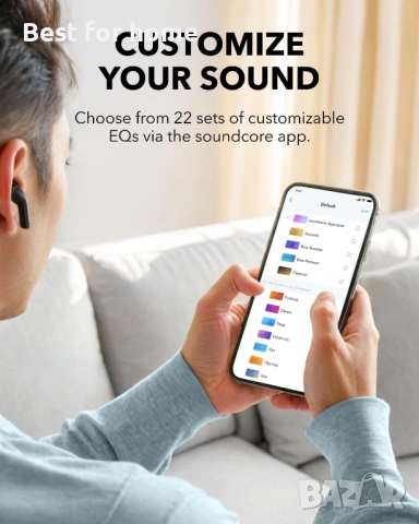 Soundcore K20i от Anker, Bluetooth безжични, 36 часа батерия, снимка 6 - Bluetooth слушалки - 53380470