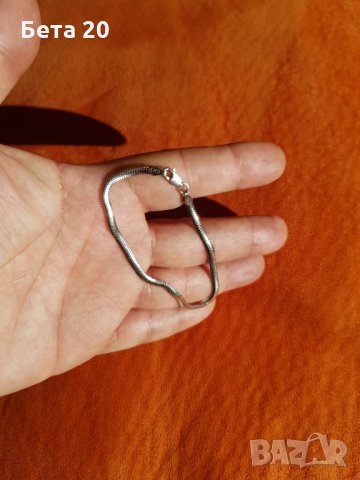 Сребърна гривна змийска плетка, сребро 925, италианска сребърна гривна, снимка 7 - Гривни - 35004260