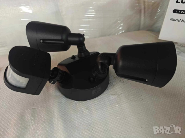 LED външна лампа със сензор за движение, 16W 1900LM 5000K дневна светлина, IP65 водоустойчиви прожек, снимка 12 - Други - 51852442