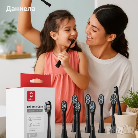 Накрайници за четка за зъби Oclean Kids P3К1-6, P3К8-6, 6 броя, снимка 3 - Други - 51421973