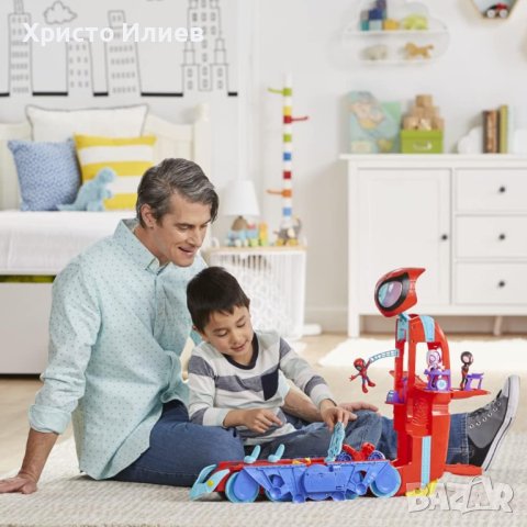 Камион кула Спайди 2 в 1 Кола на Spidey Спайдърмен Марвел Оригинален с фигурка и аксесоари, снимка 7 - Коли, камиони, мотори, писти - 43595112