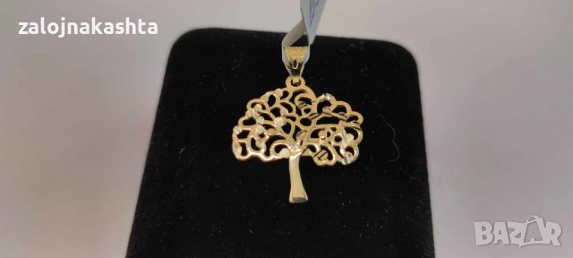 Нова Златна висулка дървото на живота-1,03гр/14кр, снимка 2 - Колиета, медальони, синджири - 43002984