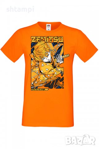 Мъжка тениска Demon Slayer Zenitsu Agatsuma,Анимация,игра,Празник,Повод,, снимка 9 - Тениски - 38096208
