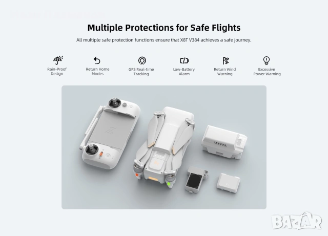 Термо Дрон за Нощно Виждане FIMI X8T Термален Дрон издирване спасителни операции лов охрана, снимка 7 - Екипировка - 53456750