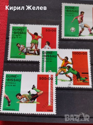 Пощенски марки серия ФУТБОЛ световно първенство Италия 90г. Гвинея Бисау за колекция - 22549, снимка 2 - Филателия - 36654648