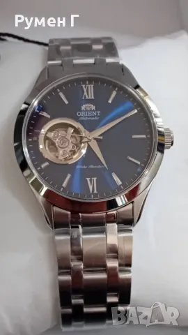 Чисто нов, неразопакован Orient automatic open heart, сапфир, бартер, снимка 6 - Мъжки - 48642961