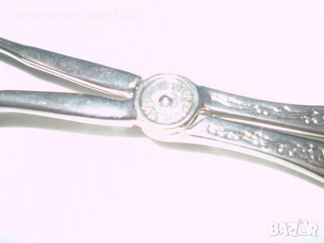 Щипка за сервиране на ястия салати  сребърно покритие, снимка 5 - Аксесоари за кухня - 36856209