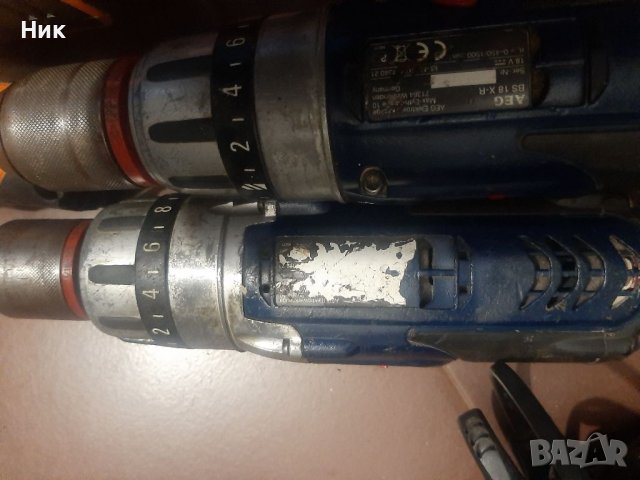 Акумулаторни машини АЕГ 18v, снимка 7 - Винтоверти - 36999695