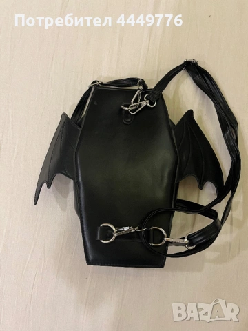 готик чанта с прилепски криле, снимка 2 - Раници - 53502540
