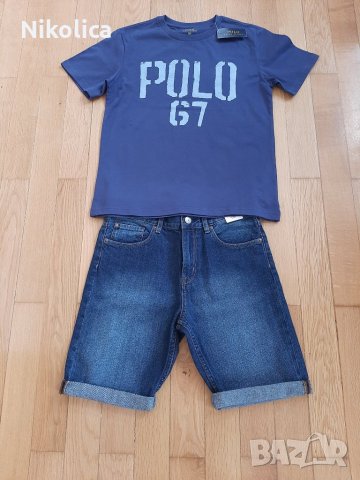 НОВИ детски дрехи: Ralph Lauren,H&M,лятно яке Kipsta,дънки Joe's,къс панталон H&M за 12 г.момче, снимка 5 - Детски Блузи и туники - 25234524