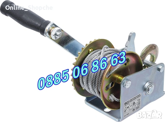 Ръчна лебедка със стоманено въже 360 кг, 800кг, 1125кг, лебедка с въже, снимка 6 - Други инструменти - 53260244