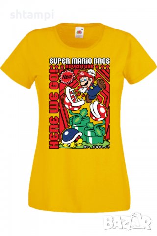 Дамска тениска Super Mario Bros,Анимация,игра,Празник,Повод., снимка 9 - Тениски - 37946292