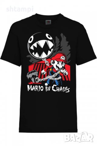 Детска тениска Nintendo Mario in Chains Игра,Гейм,Геймър,Подарък,Изненада,Повод,Празник,Събитие.