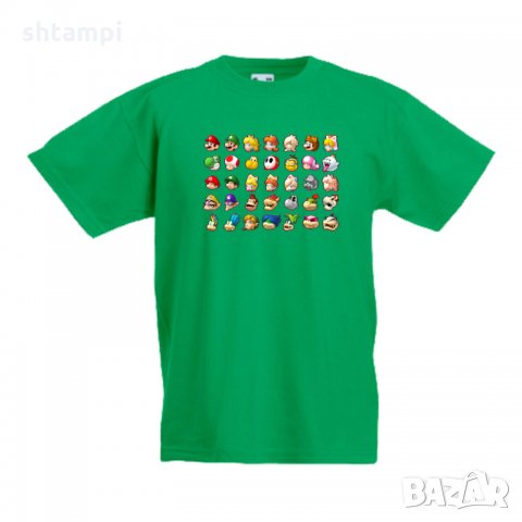 Детска тениска Супер Марио Nintendo Games Heads, снимка 2 - Детски тениски и потници - 33089444