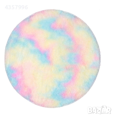 Килимче за детска стая, Декоративно, Цветно, 90см. 