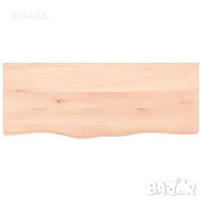 vidaXL Плот за баня 100x40x(2-4) см необработено масивно дърво(SKU:3156033), снимка 3 - Други - 49096916