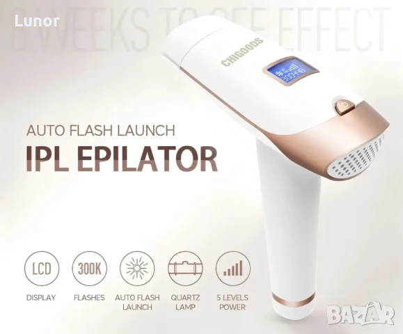 Епилатор за безболезнено окончателно премахване на космите, снимка 2 - Епилатори - 51066481